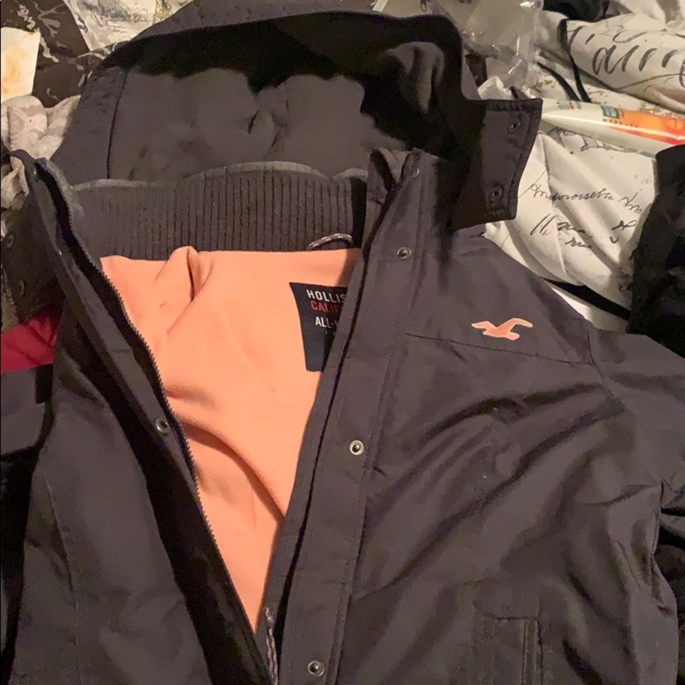 Grey hollister jacket